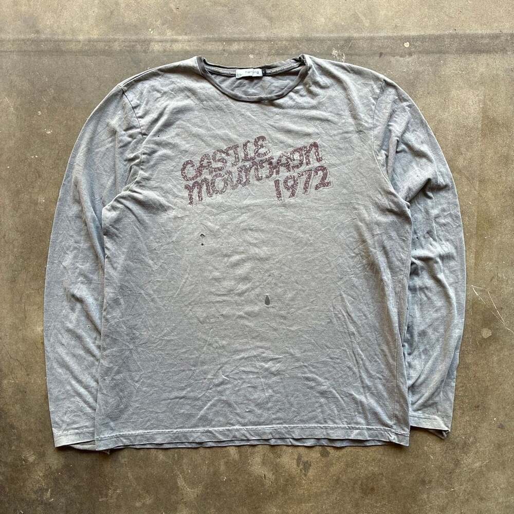 Y2K Redherring Castle Mountain 1972 Size L Long Sleeve Tee